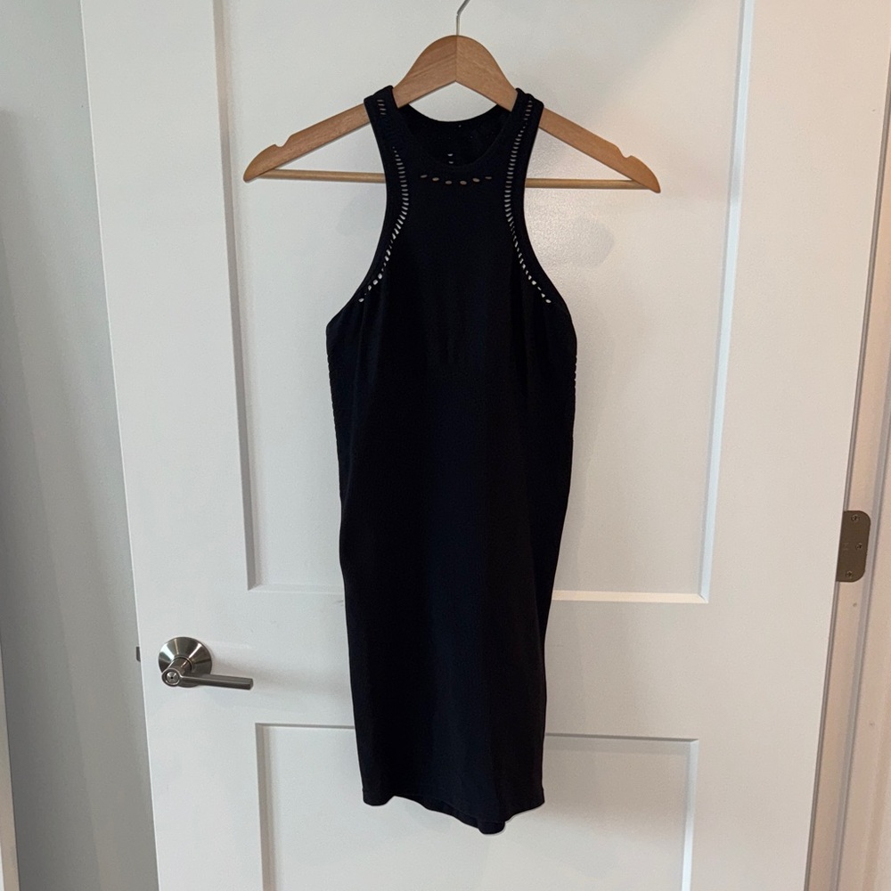 Alo Elegant Black Sleeveless Dress